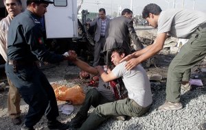 2 people injured in suicide bombing